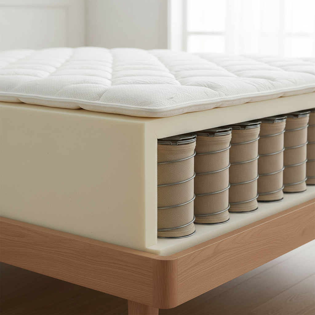 Image pour mousse ou ressort pour matelas
