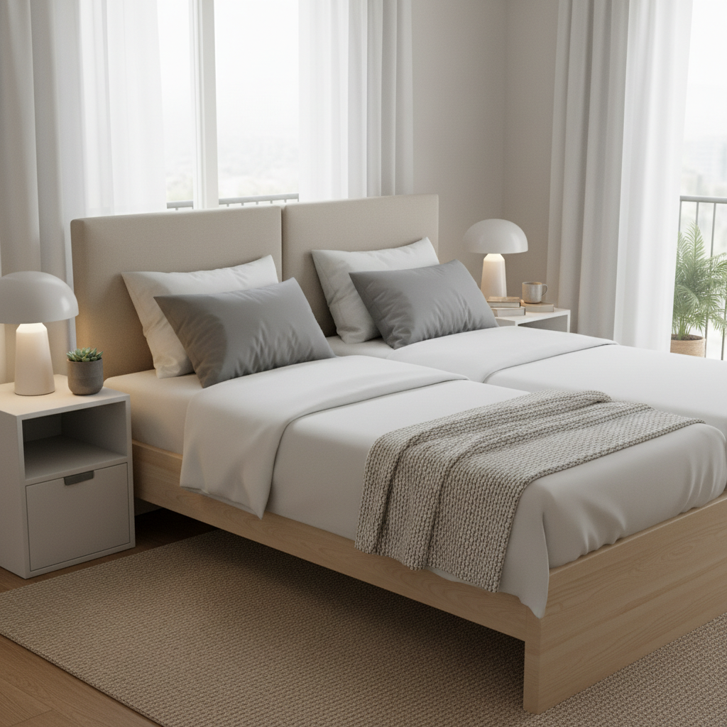 Image pour lits jumeaux rapprochables ikea