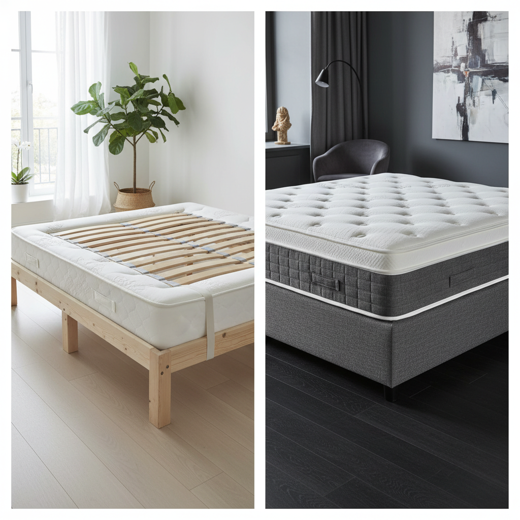 Image pour quel est le meilleur sommier à lattes ou tapissier