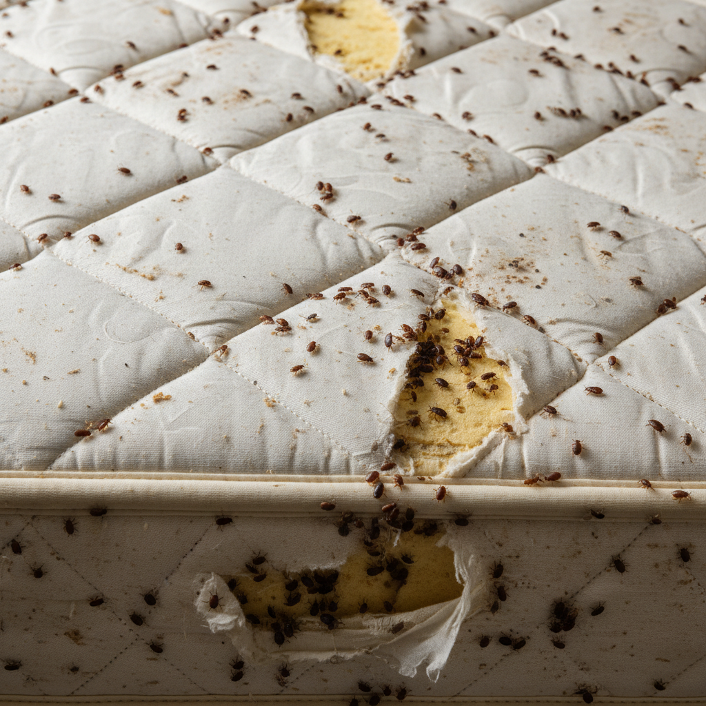 Image pour bed bugs in mattress