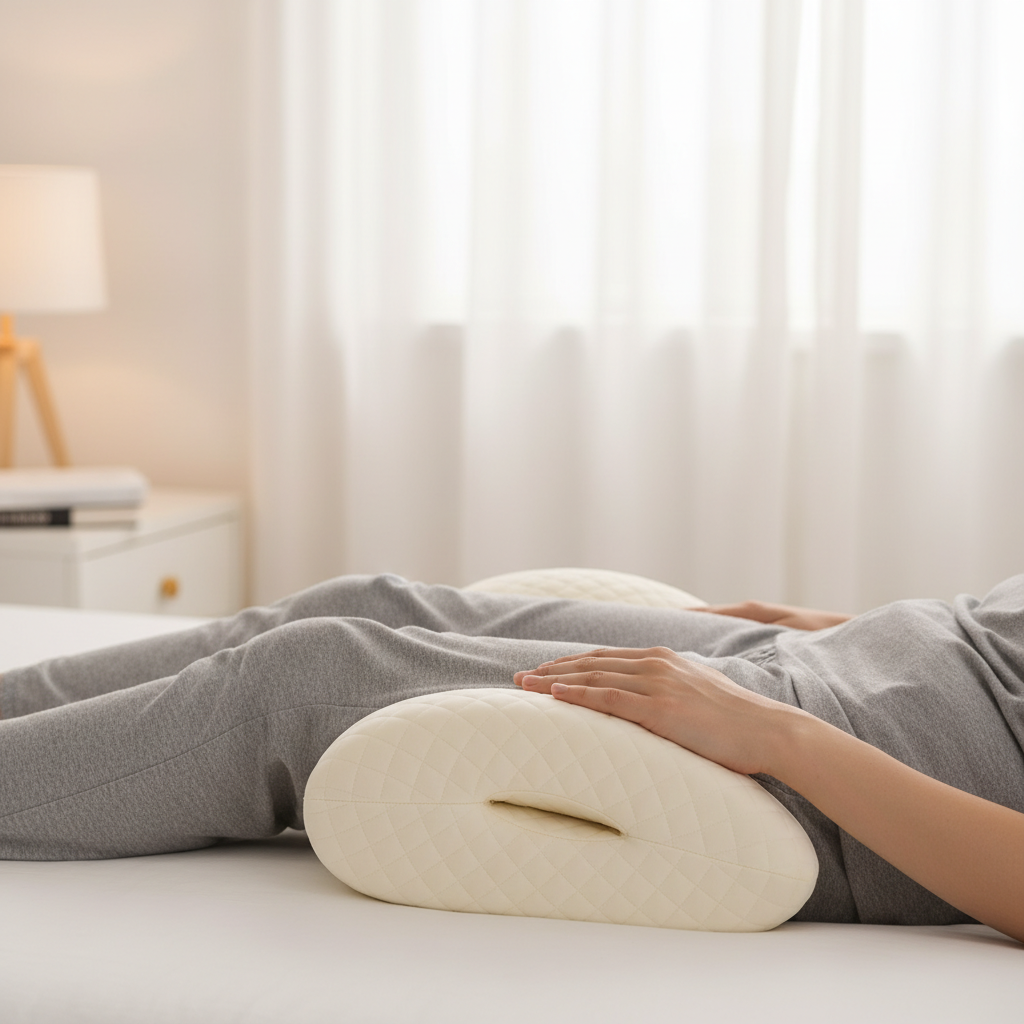 Image pour coussin entre les jambes bienfaits