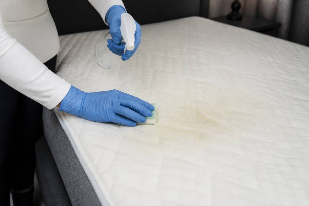 Enlever les taches jaunes d’un matelas