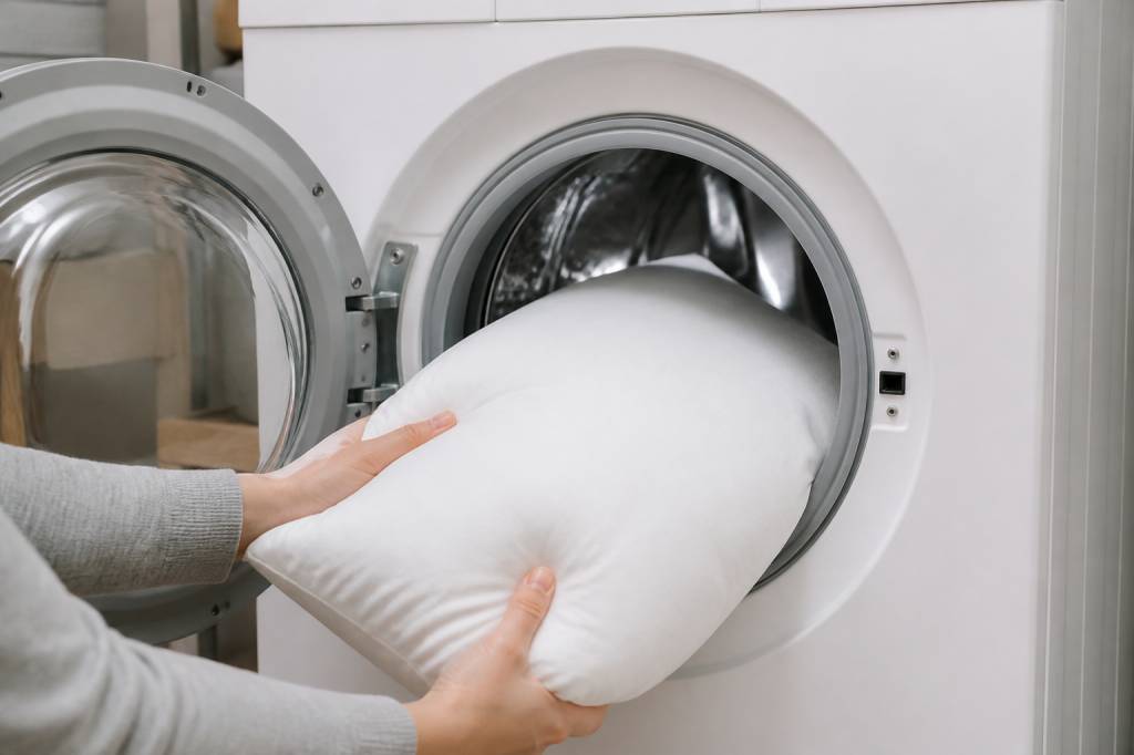 Laver un coussin non déhoussable en machine : méthodes et précautions