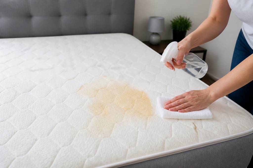 Comment enlever des auréoles jaunes sur un matelas
