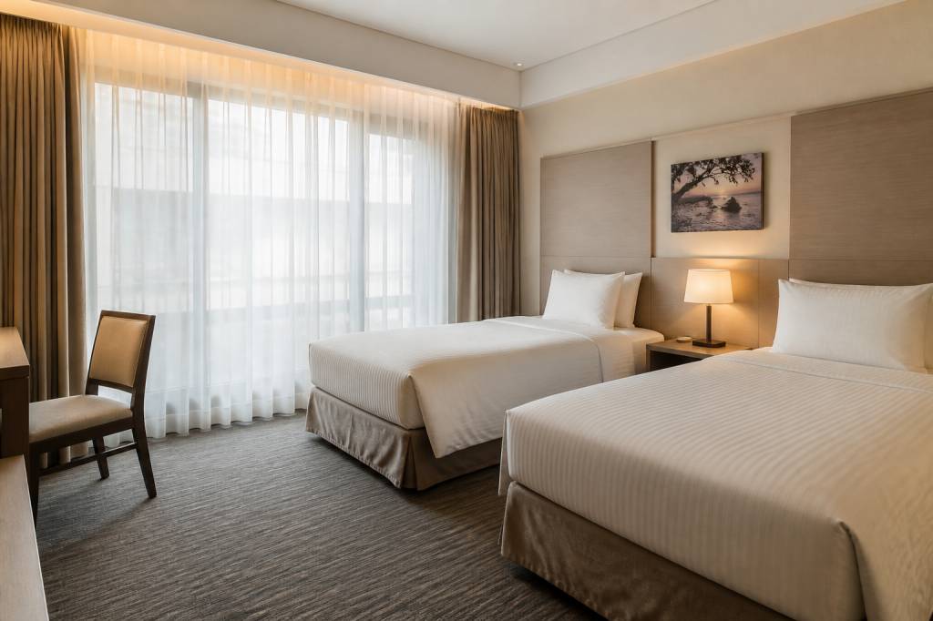 Chambre twin : définition et différences avec une chambre double