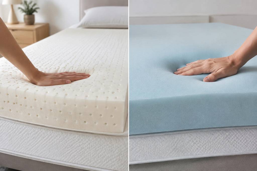 Surmatelas latex ou mousse à mémoire de forme : lequel choisir pour mieux dormir ?