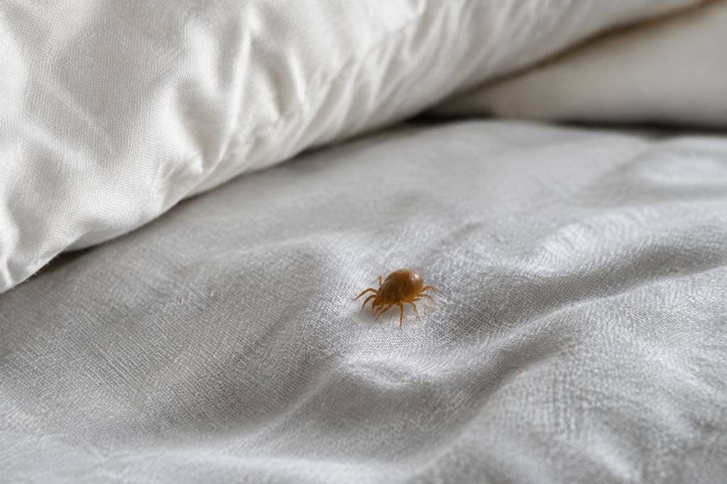 Acarien visible : comment reconnaître cet insecte dans la literie ?